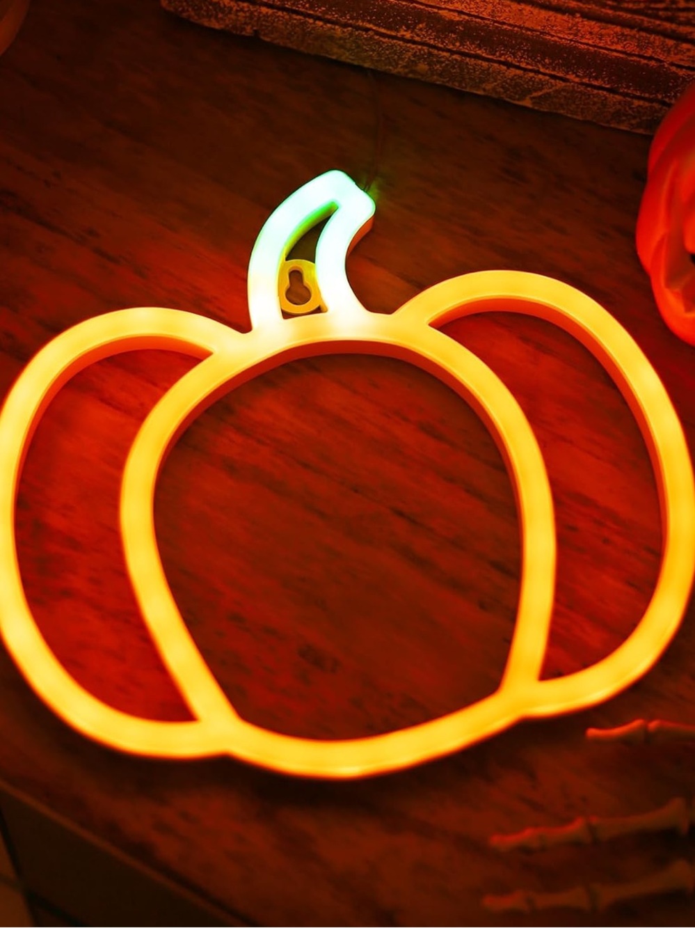 Orange Pumpkin Neon Light Sign